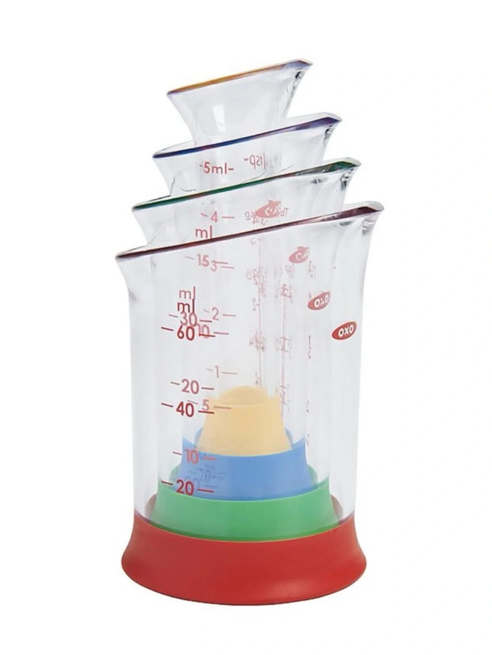 NWT OXO Good Grips 4-pc. Mini Measuring Beaker Set